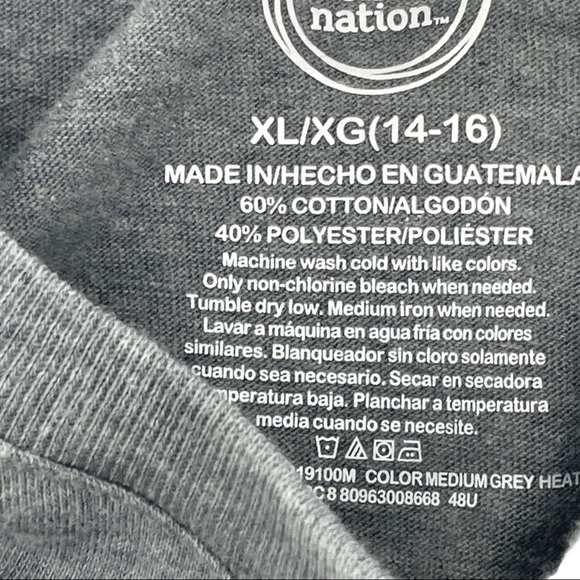 Wonder Nation Short Sleeve Gray T-Shirt Size XL - Picture 4 of 4